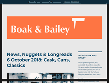 Tablet Screenshot of boakandbailey.com